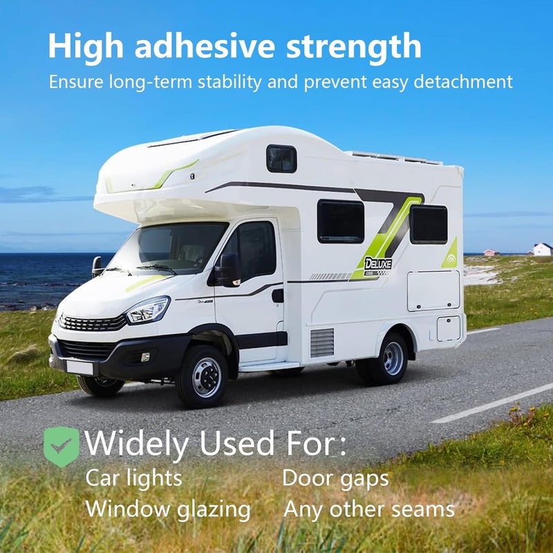 LLPT Butyl Tape White 2 Inch x 33 Feet 5mm Thickness Water Tight Seal for Leak Proof EPDM RV Repair Window Glass Boat Sealing Roof Pipe Patching(WST5110) - Image 5